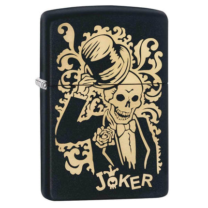Zippo Lighter: Classic Joker Black Matte | 29632
