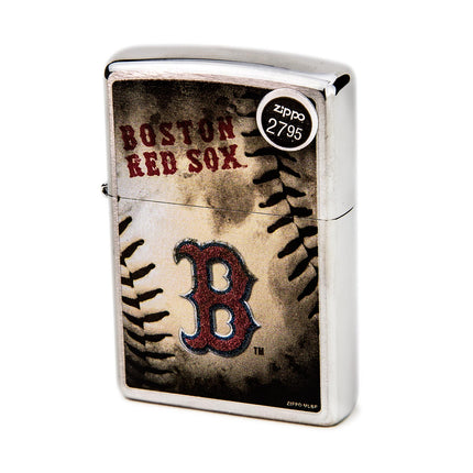 Zippo Lighter: MLB® Boston Red Sox™ Brushed Chrome | AD225