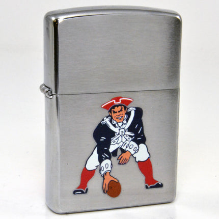 Zippo Lighter: Patriot Throwback Design Satin Chrome | AD235