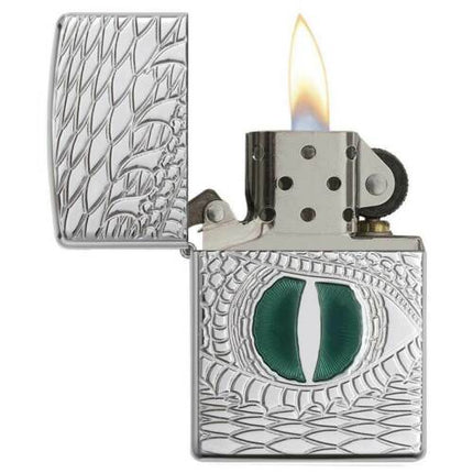 Zippo Windproof Pocket Lighter - Dragon Eye High Polish Chrome | 28807
