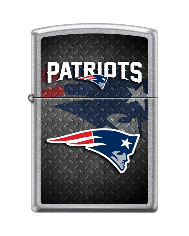 Zippo Windproof Pocket Lighter - New England Patriots Brushed Chrome|AD423