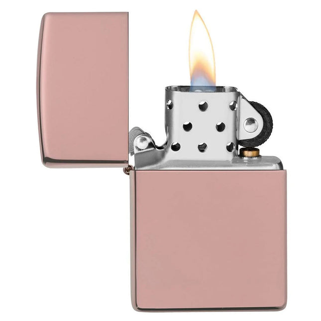 Zippo Lighter: Classic High Polish Rose Gold | 49190